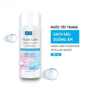 NƯỚC TẨY TRANG HADA LABO HYDRATING MICELLAR WATER | COMBO 2 CHAI 40ML | TẨY TRANG DƯỠNG ẨM MỌI LOẠI DA
