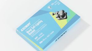 AZDENT 3 Boxes Dental Orthodontic Brackets MIM Monoblock Self Ligating BracesMBT/Roth 0.022 345 Hook With Buccal Tubes for Teeth