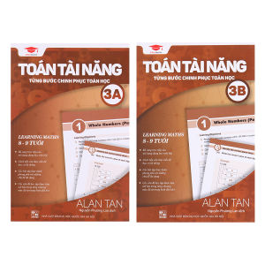 Sách Toán Tài Năng 3 -  Toán Song Ngữ Lớp 3 - Á Châu Books ( Bộ 2 Cuốn 8 - 9 Tuổi )