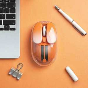 Chuột Không Dây MOFii M60 Bluetooth 5.0 + 2.4G + Có Dây Sạc Type-C DPI 6400 Click Êm Chuột Trong Suốt