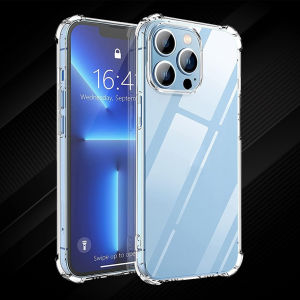iPhone 14 /13 Pro Max Plus MagSafe Compatible Acrylic Phone Case with 4-Corner Bumper Clear Hard Back Casing Cover