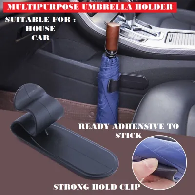Car Umbrella Hook Holder Umbrella Storage Hook Hanger Headrest Hook Seat Umbrella Clip Hanging Car Trunk Bonnet Boot Truck Organizer Storage Car Hook Accessories Car Back Seat Organizer Storage Payung Cangkuk Bonet Kereta