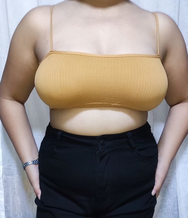VIVENA Plus size Mul-Color Bra Tube Bras Cotton Female One-Piece Chest Crop  Top Bralette Underwear✨✨#021 Lazada PH