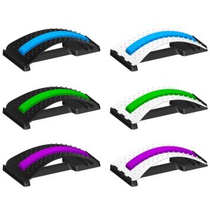 Health Care Back Stretch Equipment Massager Stretcher Fitness Lumbar Support Relaxation Spine Pain Relief Corrector