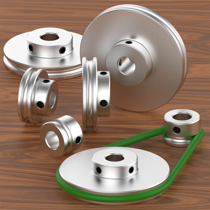 Versatile Pcs Custom Pulley U Groove Single Groove Pu Polyurethane O Belt Pulley Aluminum