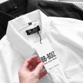 [BigSize] BB Boiz Mens Long/Short Sleeve Shirt White and Black Silk Large Size 80kg to 140kg.. 