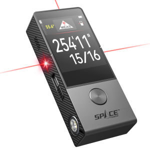 Mileseey D9 Pro Laser Measure with Bilateral Visual Aligning 100% Co-Axialalignment 2.4” IPS Touch Screen 360°Angle Sensor P2P  Bluetooth Connection Type-C Charging