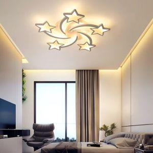45W Lampu LED Plafon 3 Colour 5 Star Lampu Plafon Rumah Ruang Tamu Kamar Modern Ceiling Lamp