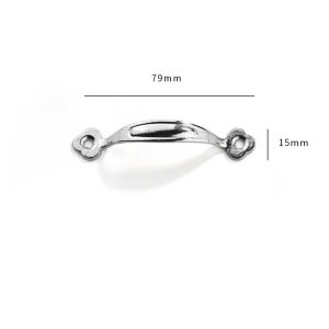 A7171 Bronze Arched Cabinet Door Handles Antique Zinc Alloy Drawer Pulls Simplicity Cabinet Handles For Cabinet Wardrobe Drawer