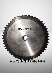 Sprocket RS 25 x 54 T Gear Rantai Single Gir gigi Z 54T RS25 -1 25Z54 25X54T 25-1 tipe B