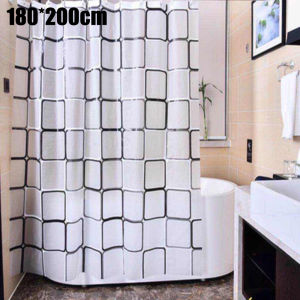 Radiumshop ม่านห้องน้ำ ม่านพลาสติก PEVA ผ้าม่านกั้นห้องน้ำ ผ้าม่านห้องน้ำ มี 7 ลาย ขนาด180*200 cm
