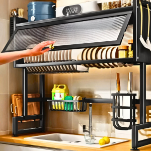 READY ROBMET Rak Pengering Piring 3 Tingkat Atas Wastafel Sink Dish Rack Minimalis dan kokoh - RM385