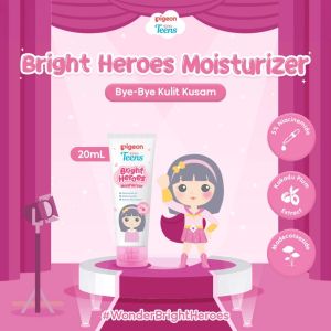 PIGEON TEENS Bright Heroes Micellar Water | Micellar Oil | Toner | Sleeping Mask | Loose Powder | Moisturizer