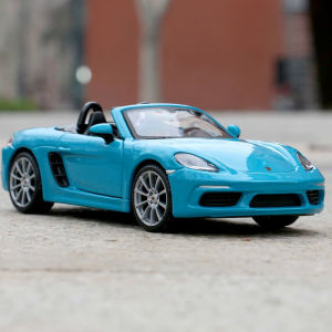 Bburago 1:24 Scale Porsche 718 ster alloy racing car Alloy Luxury Vehicle Diecast Cars Model Toy Collection Gift