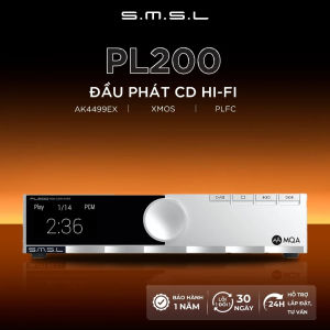 Đầu phát CD SMSL PL200 với Flagship AK4499EX DAC & Headphone Amplifier hỗ trợ MQA/USB/Bluetooth
