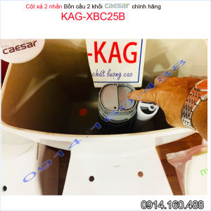 Cột xả nước XBC25B bồn cầu Caesar 2 nhấn két rời 25cm nhấn êm Hàng Chính Hãng sản phẩm cao cấp thay thế cho 99% bán cầu
