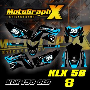 Striping KLX 150 Old Premium - Sticker Striping KLX Spakbor Belakang Pendek Terbaru KLX 56 Premium