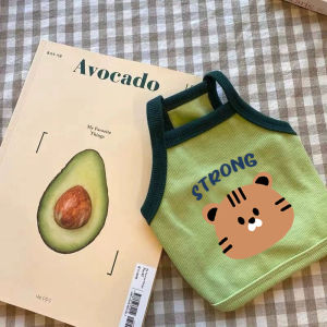 🥑 เสื้อผ้าสัตว์เลี้ยง เสื้อสุนัข น่ารัก ดีไซน์การ์ตูน เหมาะสำหรับแมว สุนัข และกระต่าย เสื้อกั๊กสัตว์เลี้ยง ระบายอากาศได