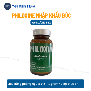PHILOXIM99% CEFO GERMANY 100G - Đăc Tri Benh Gan Đường Ruột Tôm - K.HÁ.N.G SINH THUỶ SẢN- Philoxi-m Nắp Bạc - Ký Sinh Trùng Đường Ruột - Nuôi Tôm Cá Ếch Lươn Baba - TH.U.ỐC THUỶ SẢN MỸ PHƯƠNG