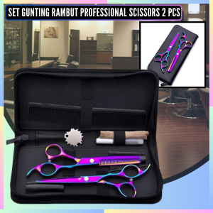 FAST DELIVERY Biutte.co Gunting Rambut Super Tajam Barbershop Professional 1 Set Lengkap 2 PCS