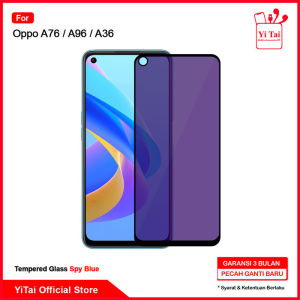 YITAI - Tempered Glass Spy Blue Oppo A76 A96 A36 A95 4G A95 5G
