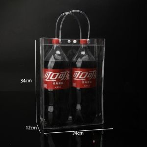【20pcs】Gift Bags Transparent Shopping Bags Plastic Handbags Fashion Bags Reusable Boutique Bags Gift Bags