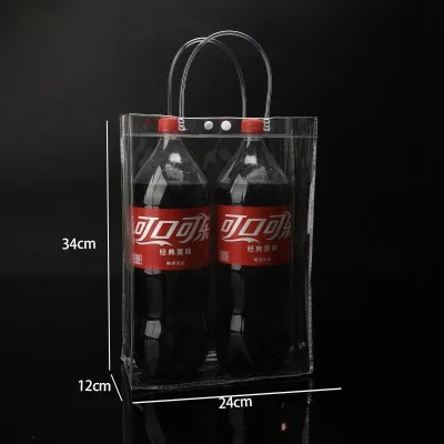 Gift Bag Tote Bag Reusable Plastic Transparent Pvc Bag Party Favor Bag Simple Fashion Packaging Bag 1pcs