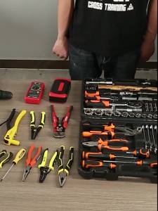 电工包多功能单肩挎包帆布加厚腰包大小号大容量斜跨工具包Electrician bag Multi functional shoulder bag Canvas thickened waist bag Size large capacity diagonal cross tool kit