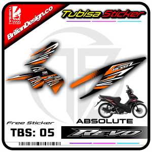 Stiker Striping Revo Absolute - Sticker Striping Variasi Motor Revo Absolute. TBS.05