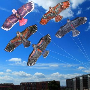 CHB 1PCS Eagle Kite 1.1mx50cm Novelty Animal Kites with Free 30M Kite Line Outdoor Beach Garden Sport Games Mga Saranggola Random Color