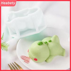 Heabety Khuôn làm bánh mousse hình khủng long dễ thương khuôn silicon làm panna cotta khuôn làm kem trứng khuôn làm bánh gato dụng cụ làm bánh trang trí bánh gato họa tiết khủng long xanh hoạt hình