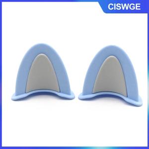 CISWGE 2 miếng dán điện trang trí Mũ bảo hiểm tai mèo xe máy trang trí phụ kiện Mũ bảo hiểm xe máy nhiều màu dễ thương phổ thông