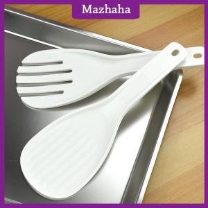 Mazhaha Large Rice Spoon Plastic Meal Spoon Non Stick Kitchen Gadgets Hand Roll Spoons Rice Shovel Kitchen Supplies Thickened Rice Fork