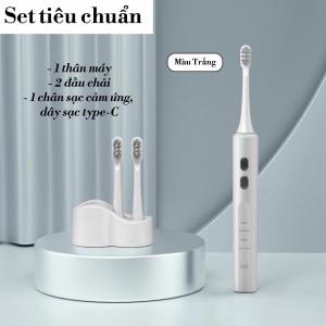 Bàn chải đánh răng điện thông minh sạc không dây có chức năng khử trùng bằng tia cực tím UV