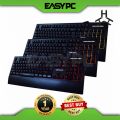 Rakk Illuminated Gaming Keyboard V2, Rakk Gears Gaming Tactile,Mechanical Feel Keyboard, 3 Way Color Back·Light, With Armrest Ergonomic Design Keyboard, Braided Fiber Cable, Best Seller for eSports and iCafe Business. 
