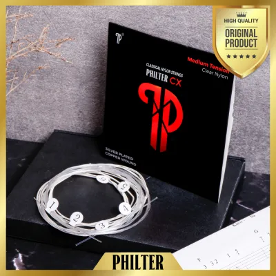 Senar Gitar Klasik Nylon Silver Plated Copper Wound Philter CX Original