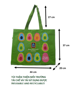[LỚN ]Túi thân thiện môi trường túi đi chợ túi đi siêu thị túi tái chế túi tái sử dụng túi PP dệt túi thăm nuôi người bệnh túi xách hai quai túi eco eco bag túi chăn mền túi đựng đồ túi chống thấm túi không thấm nước eco bag pp