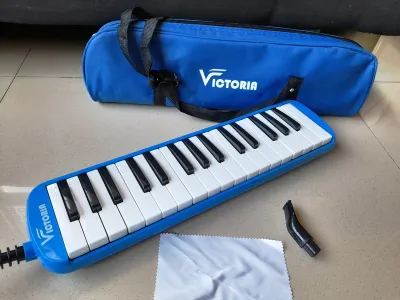 Pianika Melodica Victoria Biru Tas Softcase Musical