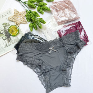 Quần lót nữ Size S từ 43kg 45kg thun lạnh viền ren cao cấp QL350