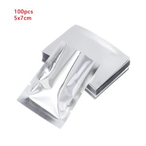 【COD+IN STOCK】100PCS Heat Seal Aluminium Foil Bags Vacuum Sealer Pouches Food Grade Storage Bag Kitchen Supplies