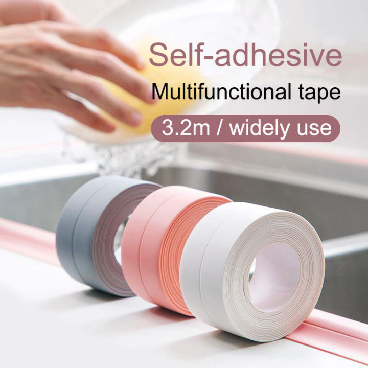 Self adhesive Kitchen Moisture proof Anti mold Caulking Tape Bathroom