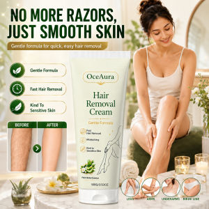 Gentle Hair Removal Cream Permanent Depilatory Cream Painless Hair Remover Sensitive Skin Formula No Damage Hair Follicles Daily Skin Cleansing Body Care Product