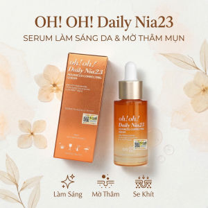 oh!oh! Daily Nia23 Advanced Correcting Serum  Sáng da giảm thâm nám kiềm dầu thu nhỏ lỗ chân lông - • Hỗ trợ làm sáng da và giảm thâm hiệu quả  • Điều tiết dầu thừa và cải thiện lỗ chân lông  • Tăng cường hàng rào bảo vệ da