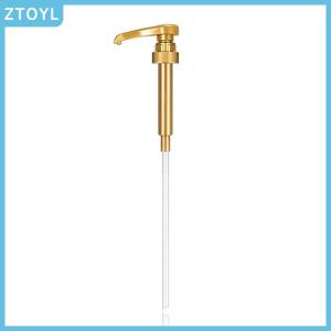 ZTOYL 1PC Syrup Pumps Dispenser Replacement Sauce Pressure Nozzle Bottle Pump Containers for Coffee Kitchen Seasoning Liquid