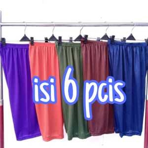 PROMO ISI 6 PCS CELANA SHORTS PENDEK WANITA DEWASA UKURAN L XL XXL XXXL BAHAN HYGET ADEM SANTAI