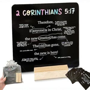 (free gift box include) Elegant Personalized Prayer Jar with Inspirational Verse Cards - New Novelty Gift for Growth
