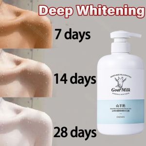 susu kambing whitening body wash goat milk shower gel emollient moisturizing body care permanent whitening and whitening artifact sabun mandi fast whitening brightening smooth skin remove melanin moisturizer tanning repair山羊奶美白沐浴露