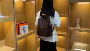 Womens new Korean fashion anti-theft backpack Versatile travel large capacity leisure bag B0187