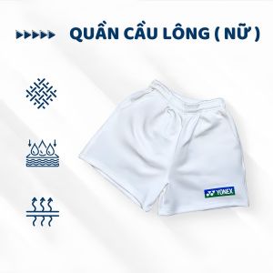 [NỮ] Quần và Váy Cầu Lông Thể Thao Nữ Logo YN.
