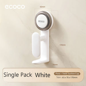 Ecoco Basin Holder Hook Suction Cup Basin Hanging Rack for Bathroom Kitchen Punch-free Space-Saving